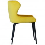 Nevada Orbit Chair - Yellow Velvet